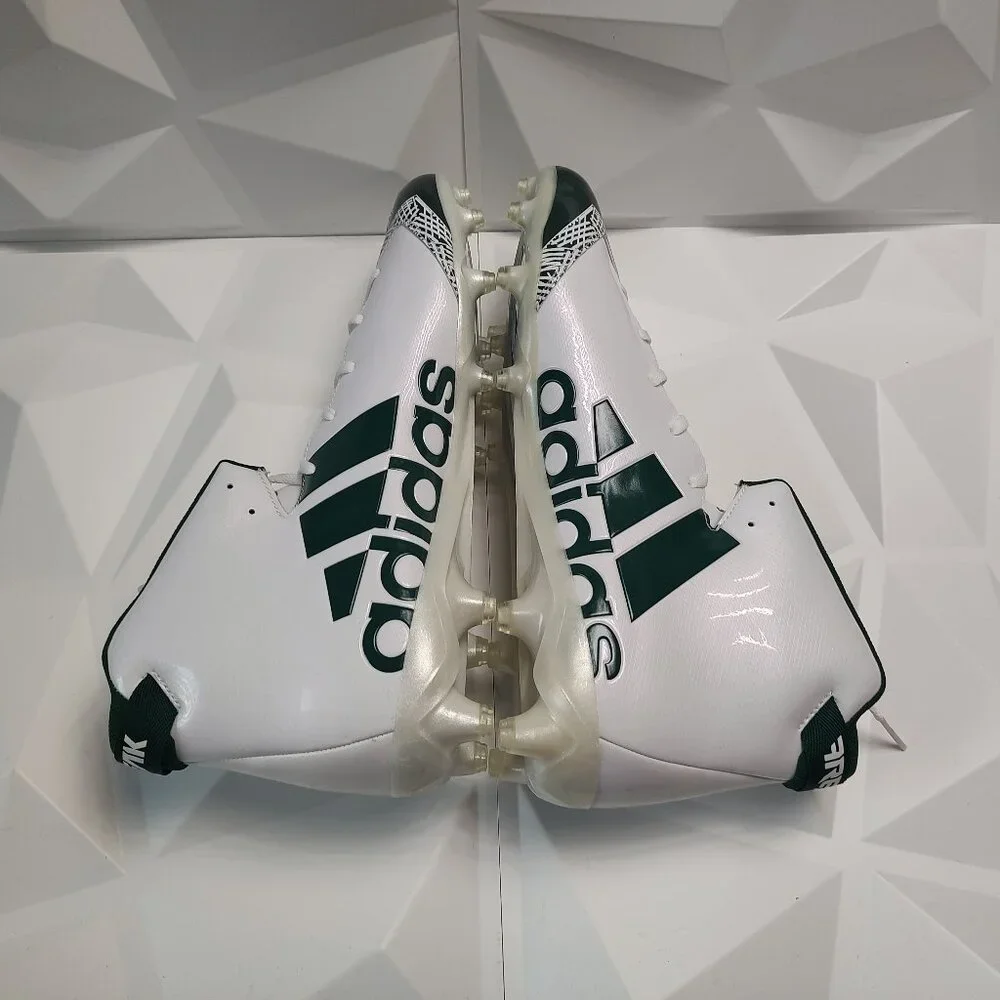 Adidas Mens Football Cleats 17 White Green Shoe Lacrosse Freak X Carbon High - Picture 6 of 15